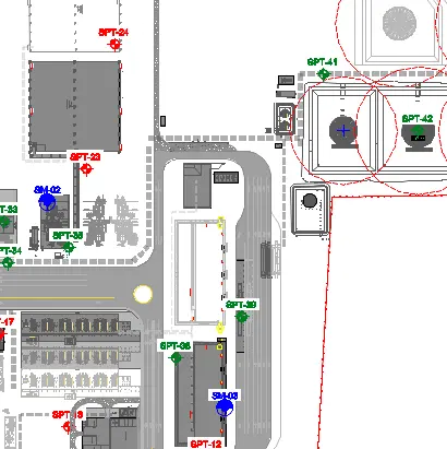 Planta com o fluxo revisado e menos pavimento